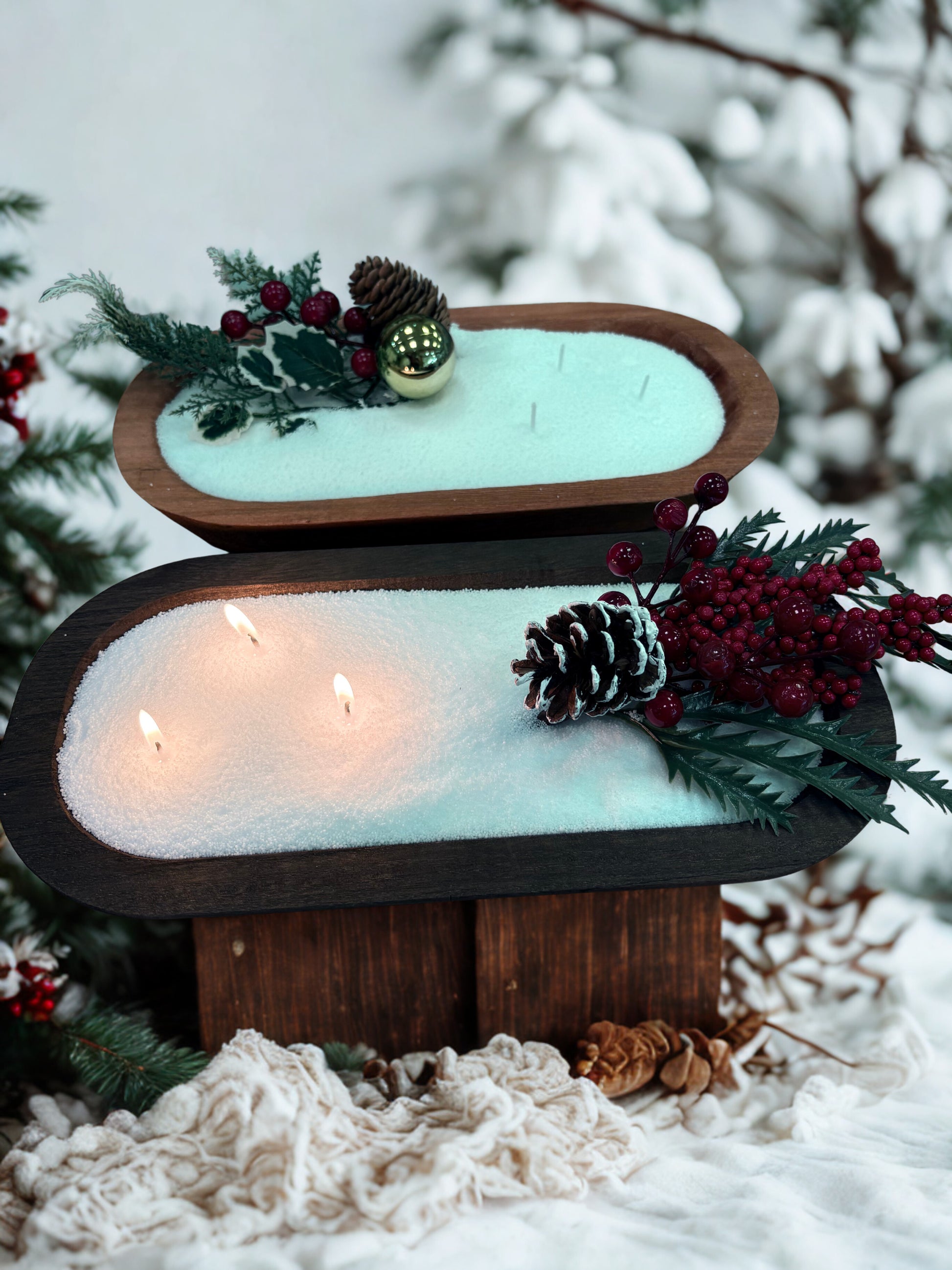 Snow Wax Dough Bowl Candle -BUNDLE