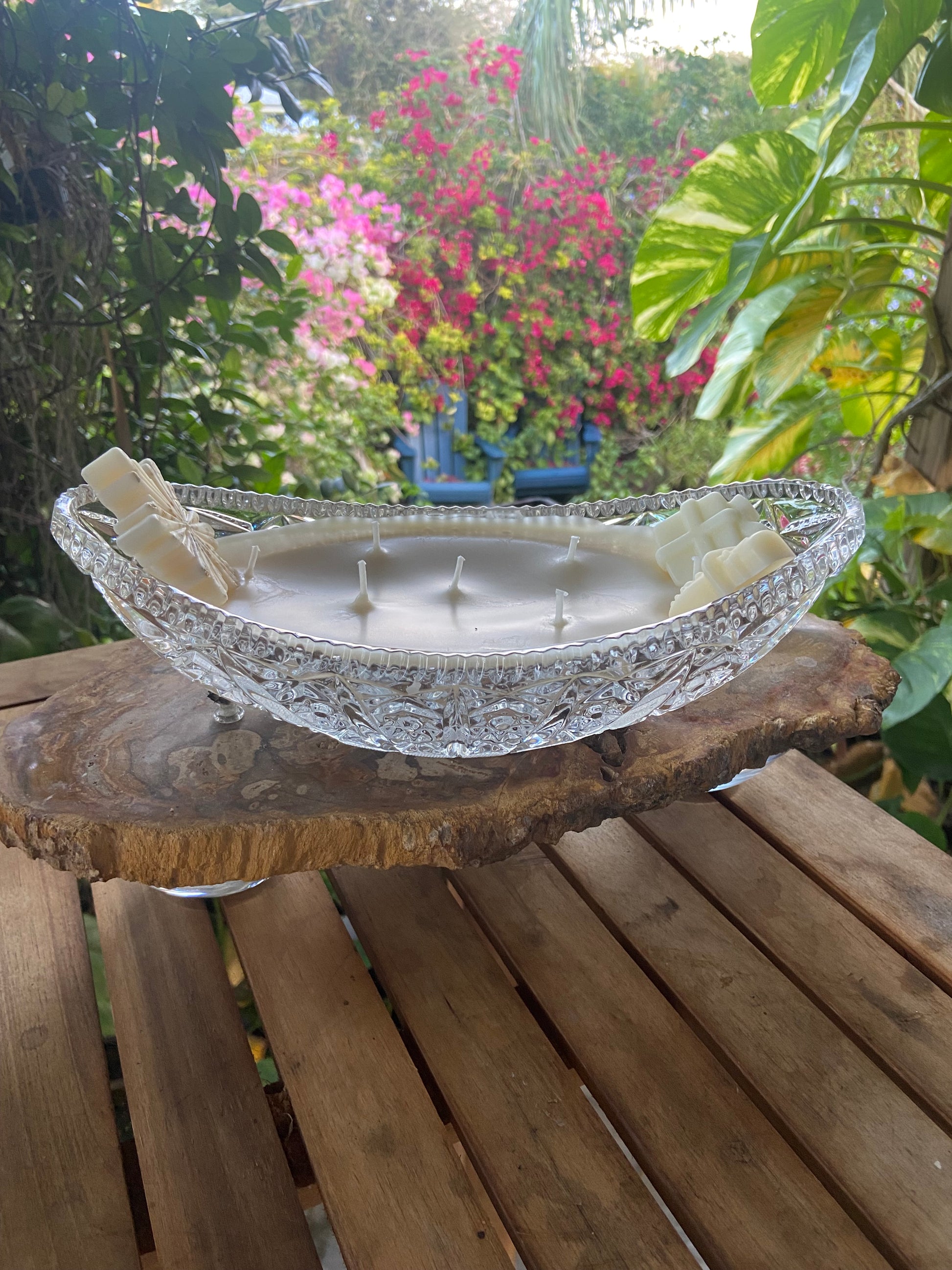 Holiday Crystal Relish Boat