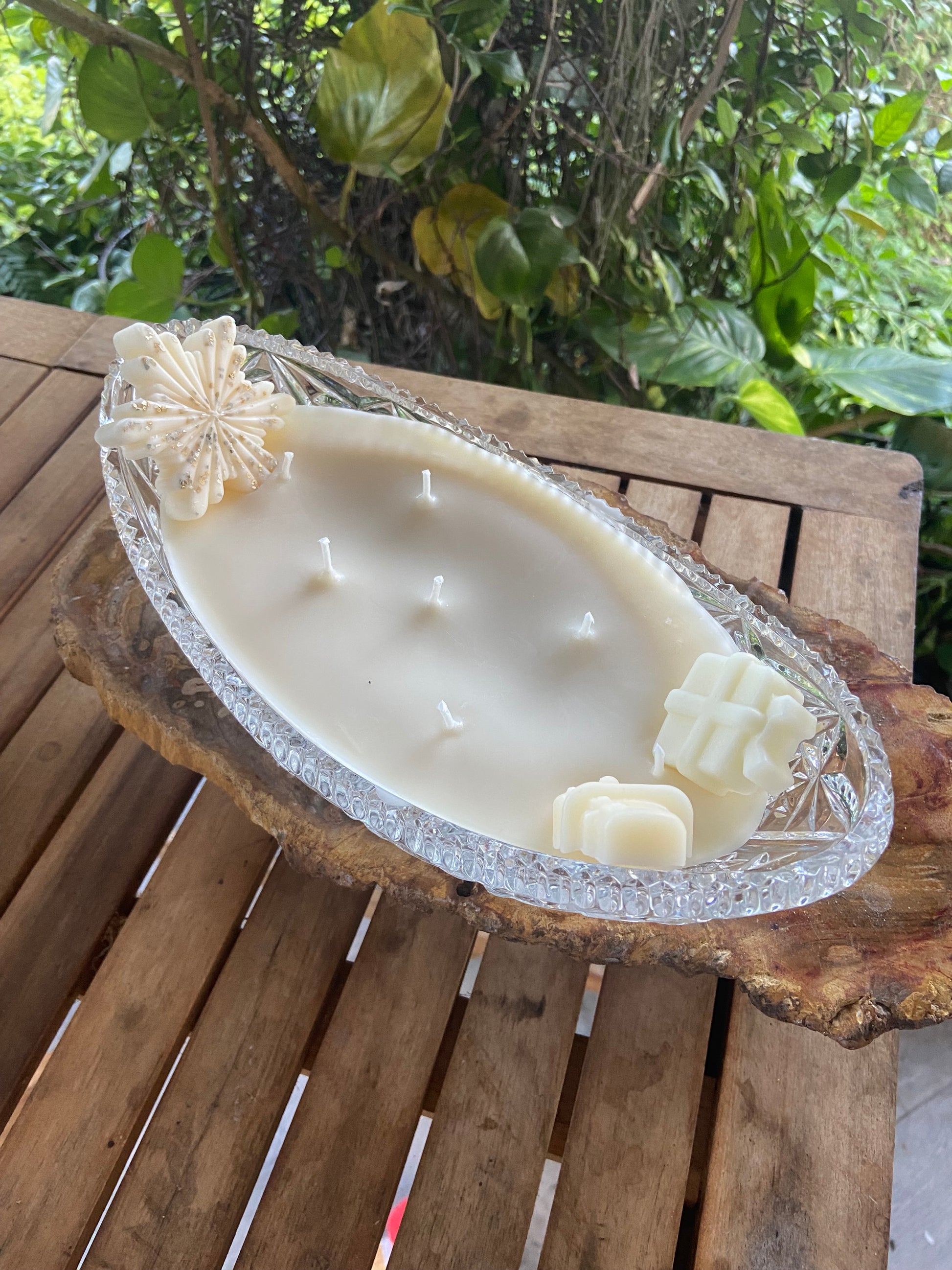 Holiday Crystal Relish Boat