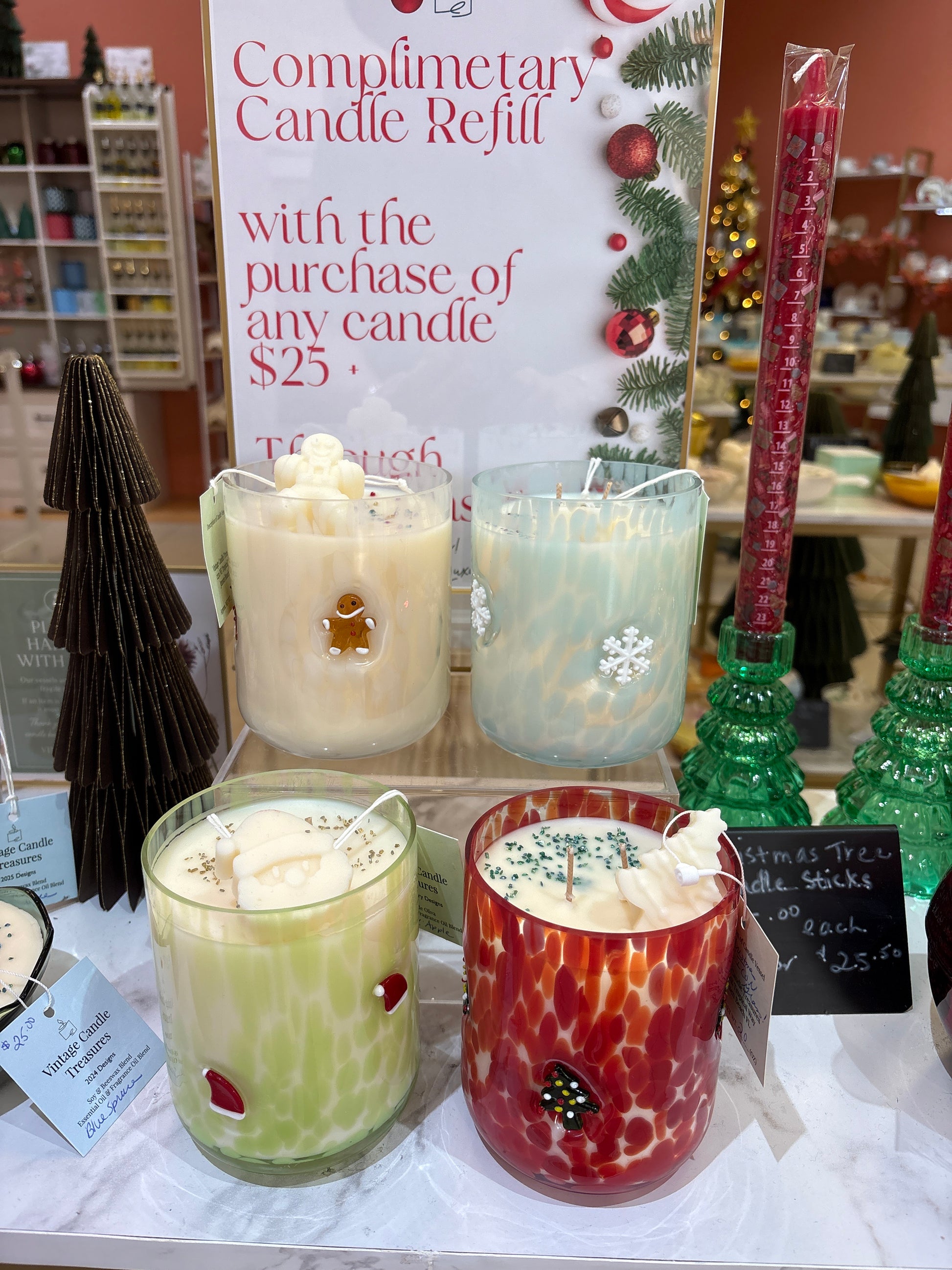 Christmas “ICON” Glass Candles