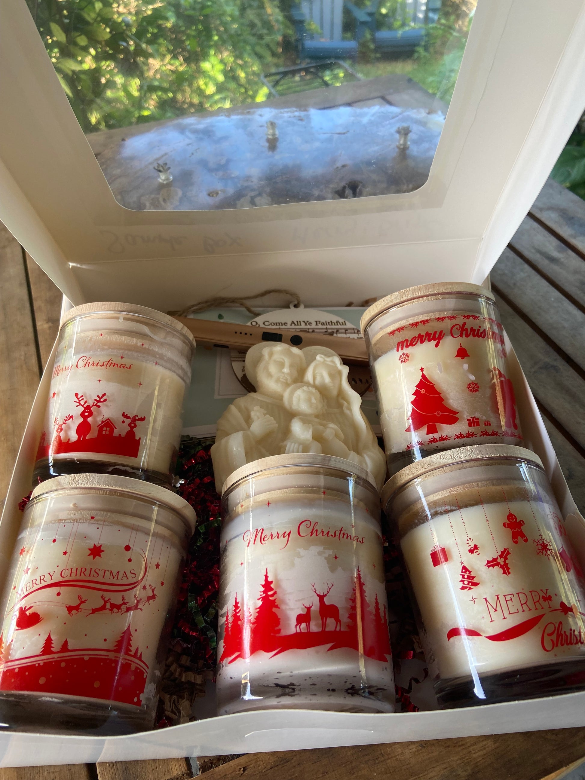 Merry & Bright Christmas Candle Set