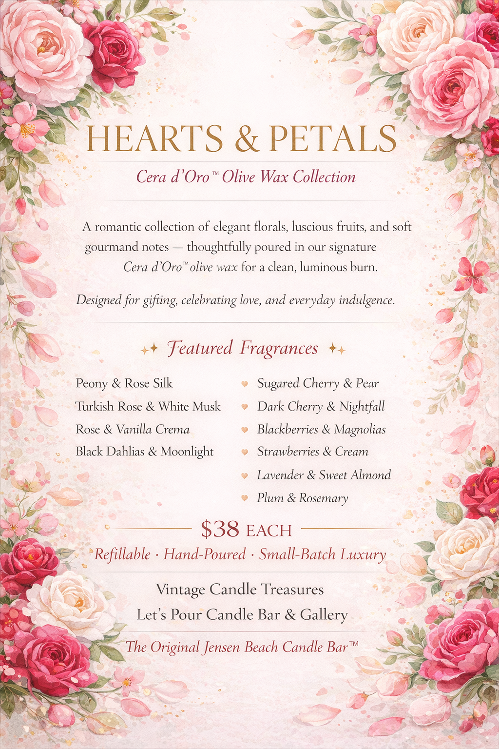 Hearts & Petals Cera D'Oro 2026 Collection