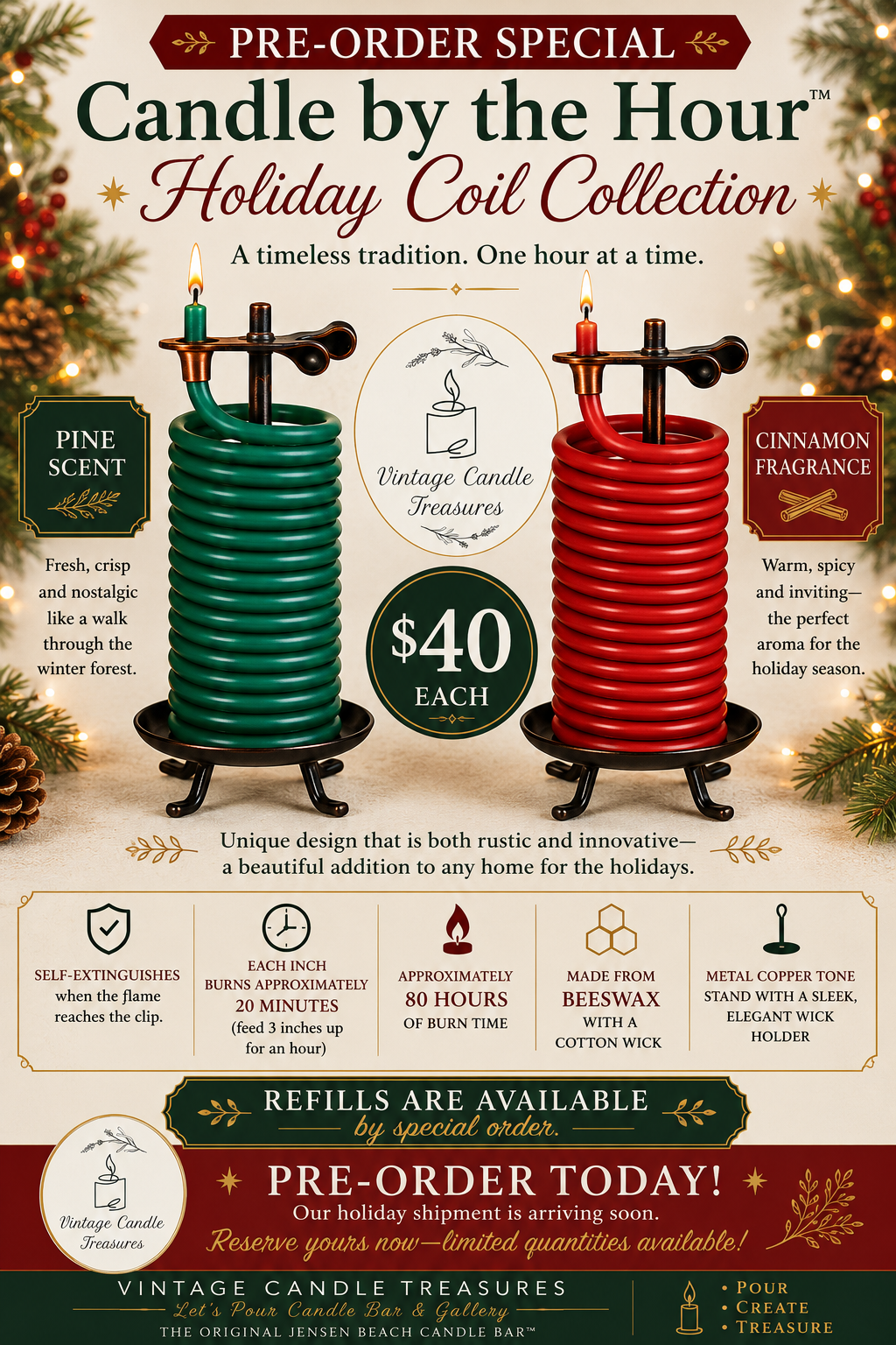 Candle by the Hour™ Holiday Collection