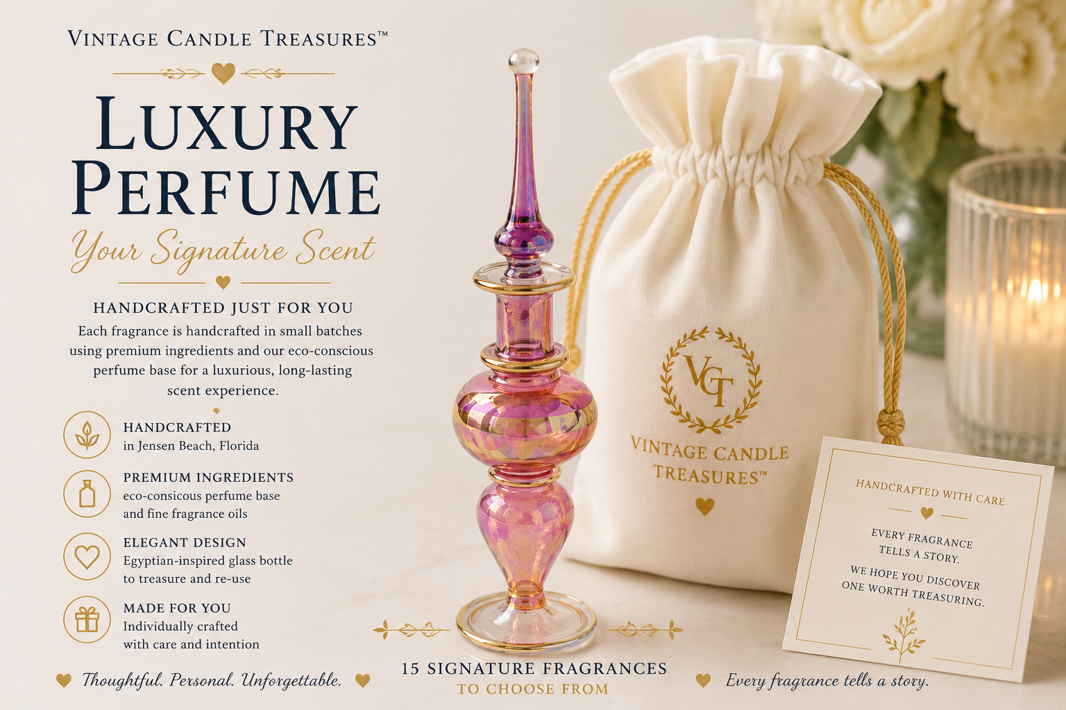 Luxury Perfume - One Elegant Vintage Bottle