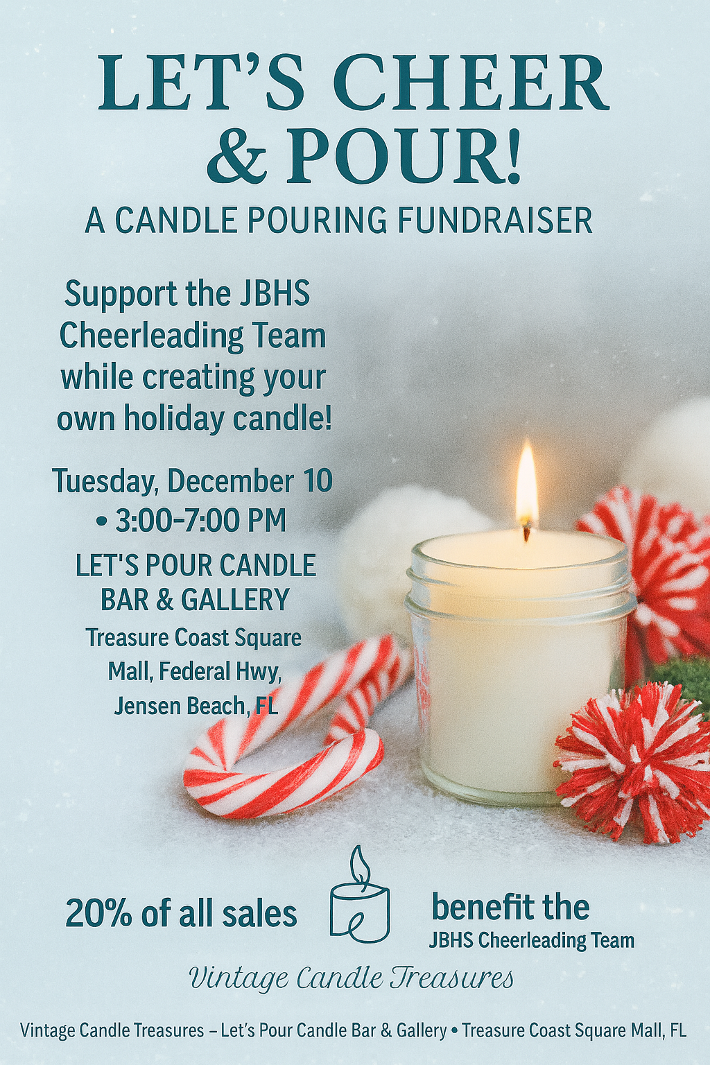 Let's Cheer & Pour w/ JBHS Cheerleaders Fundraising Event