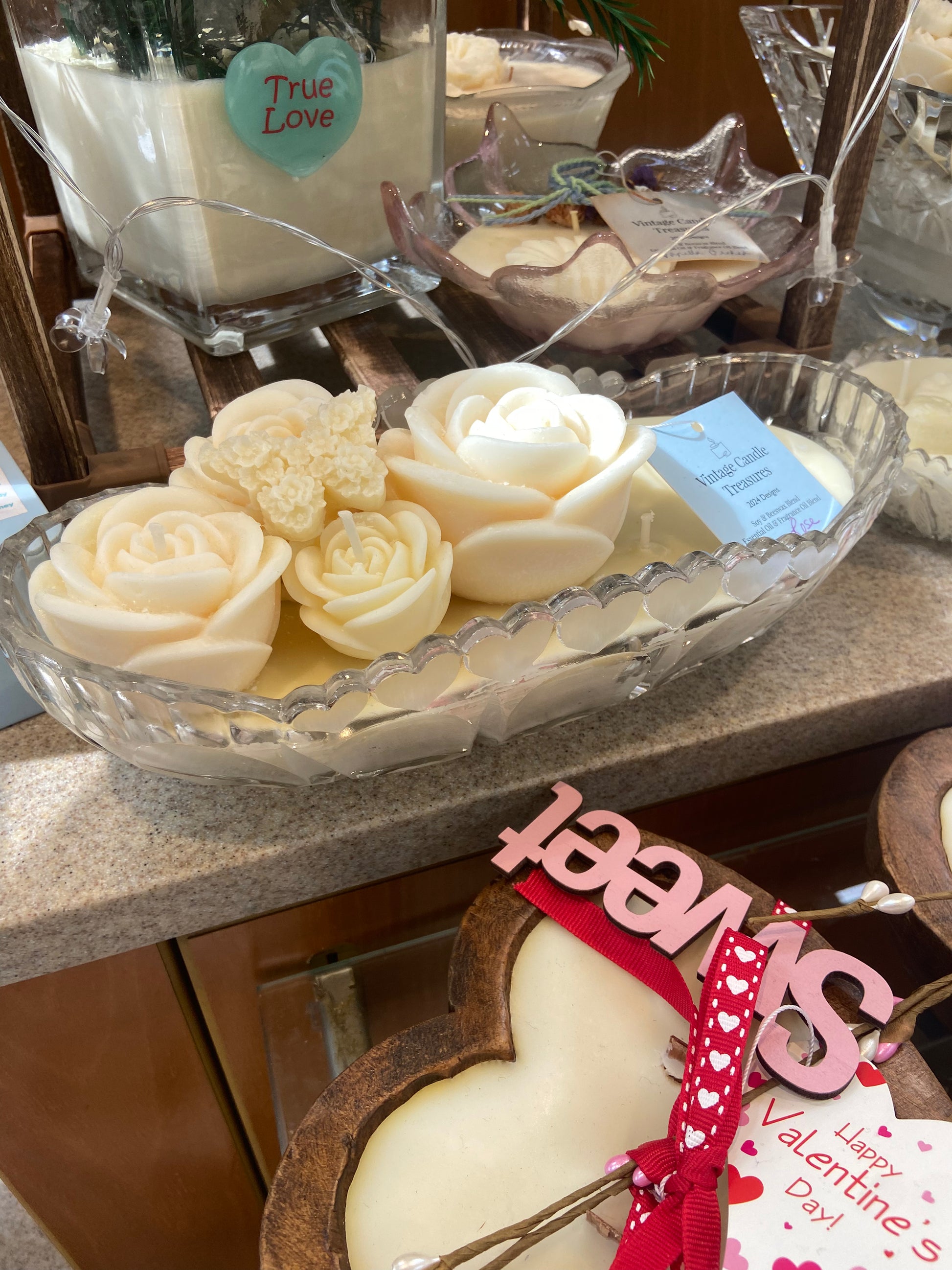 Frosted Hearts Desert Dish