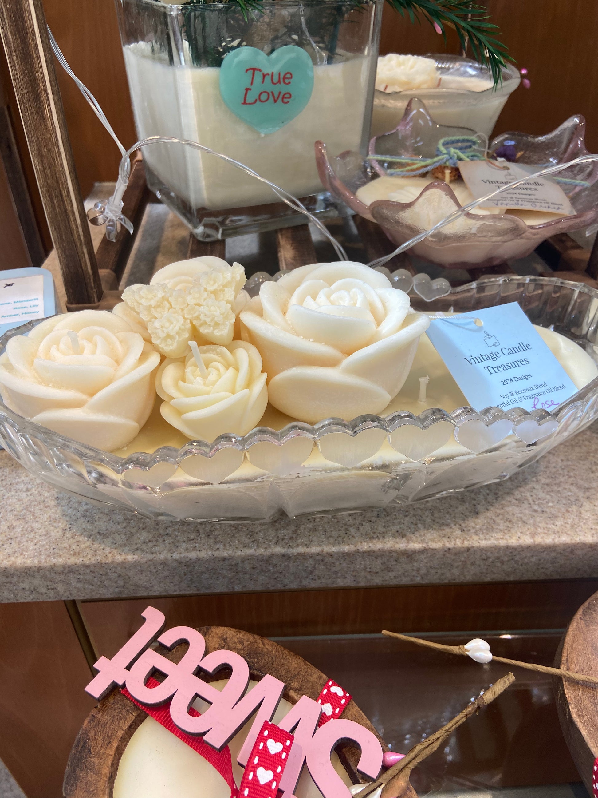 Frosted Hearts Desert Dish