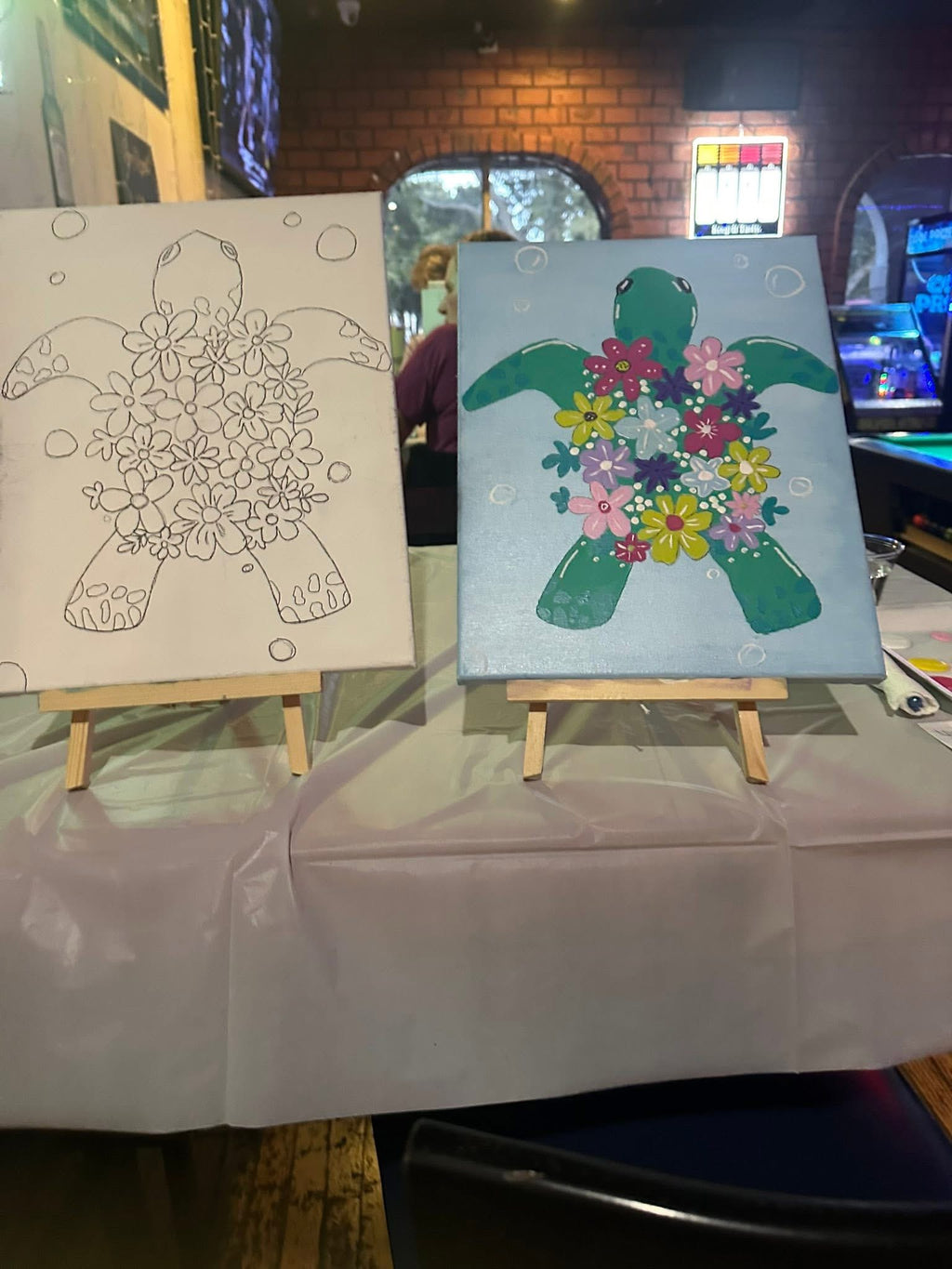 Blooming Beneath the Sea: Sea Turtle Candle Pouring and Painting