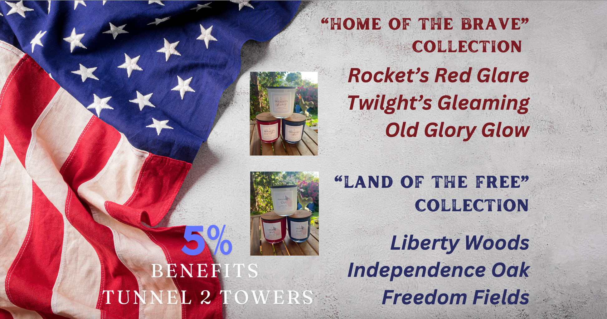 AMERICA THE BEAUTIFUL:  "Land of the Free" & "Home of the Brave" Vintage Serafina Collection.