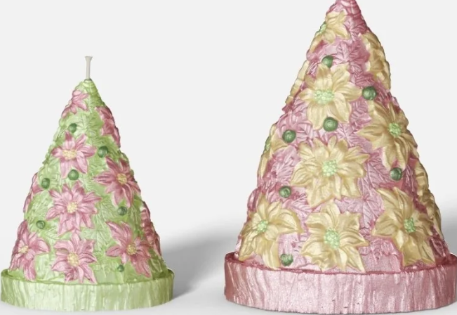 A Very Merry Paint & Pour: Poinsetta Trees & Holiday Dough Bowls